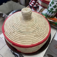 Ethiopian and Eritrean Handwoven basket (Mesob)